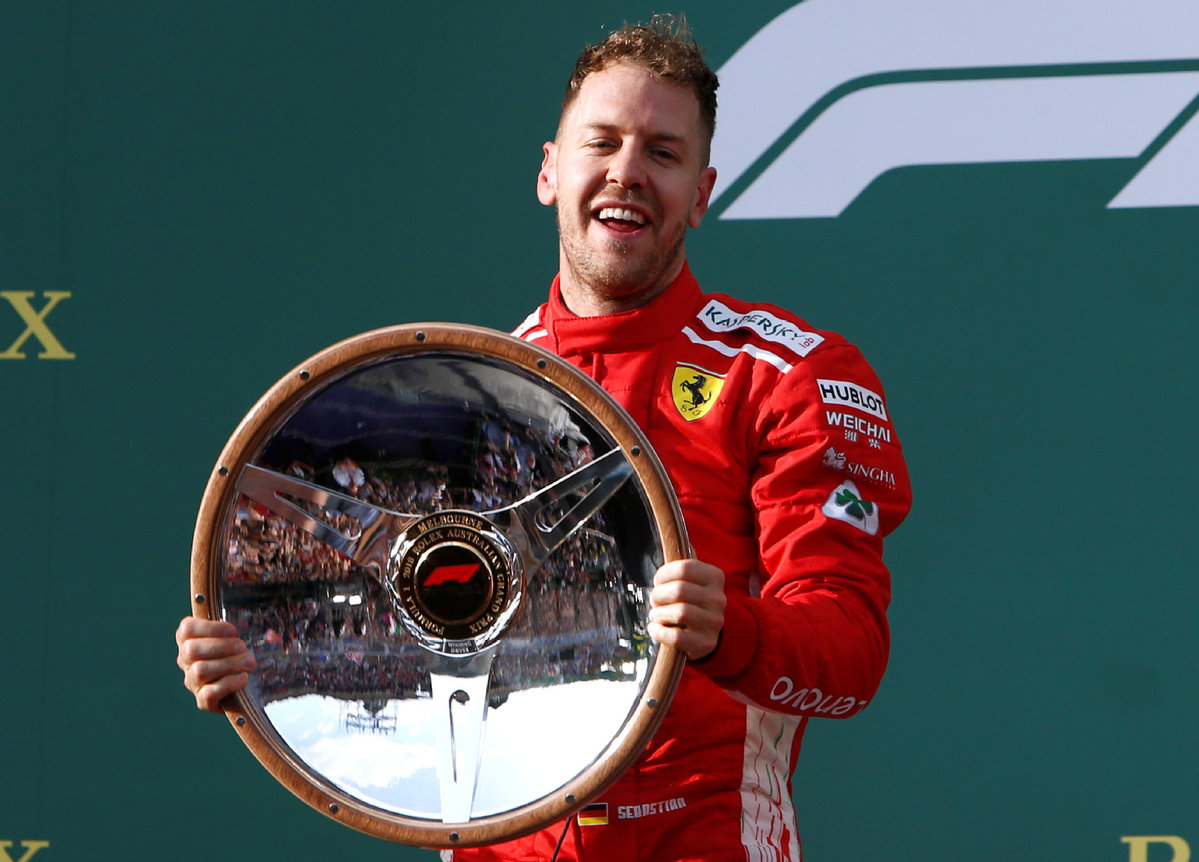 holds off to win Australian GP